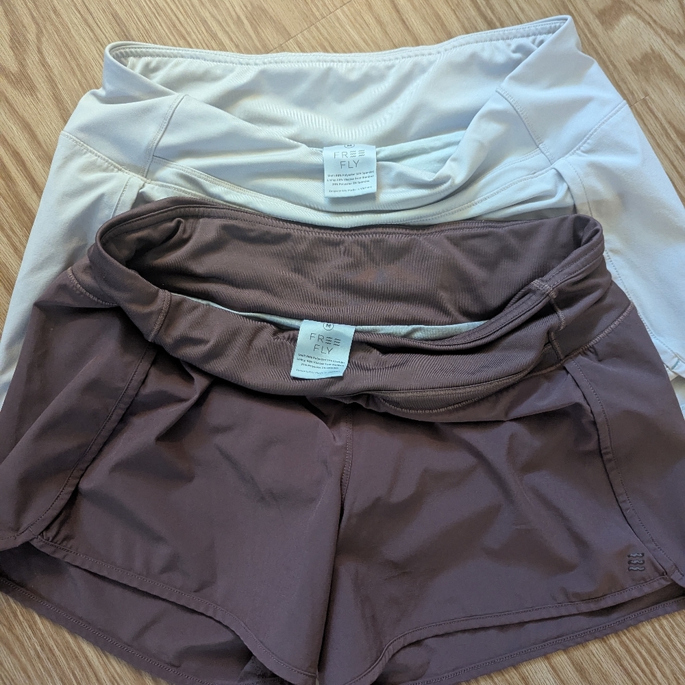 2 Pairs Free Fly Breeze Shorts Medium